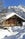 Maso (typical Tyrolean farm) after snowfall near Leutasch, Tyrol, Austria.