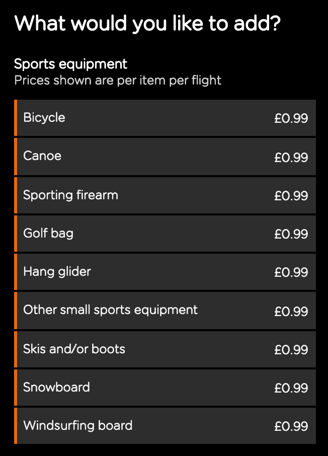 add baggage to easyjet booking