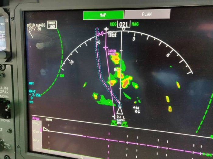 What is ‘aircraft weather radar’ and how do pilots use it avoid turbulence?
