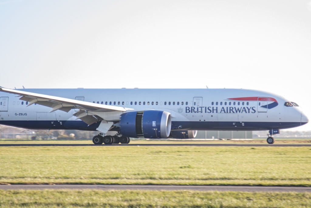 British Airways Boeing 787 Dreamliner Landing In Amsterdam