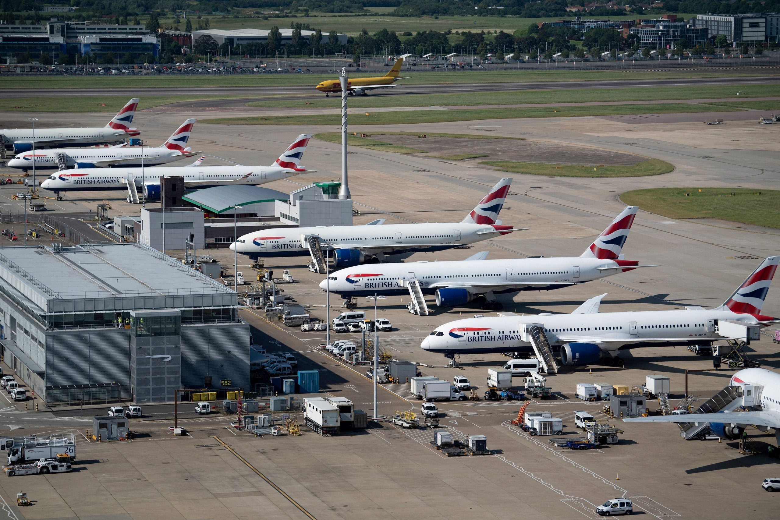 British Airways aircraft at the terminal