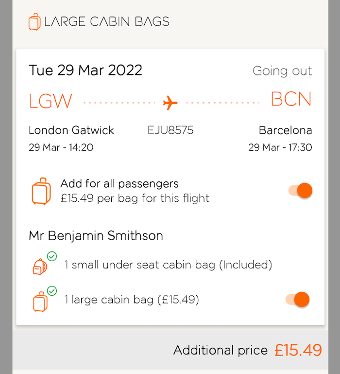 EasyJet's updated cabin baggage policy is even more confusing The