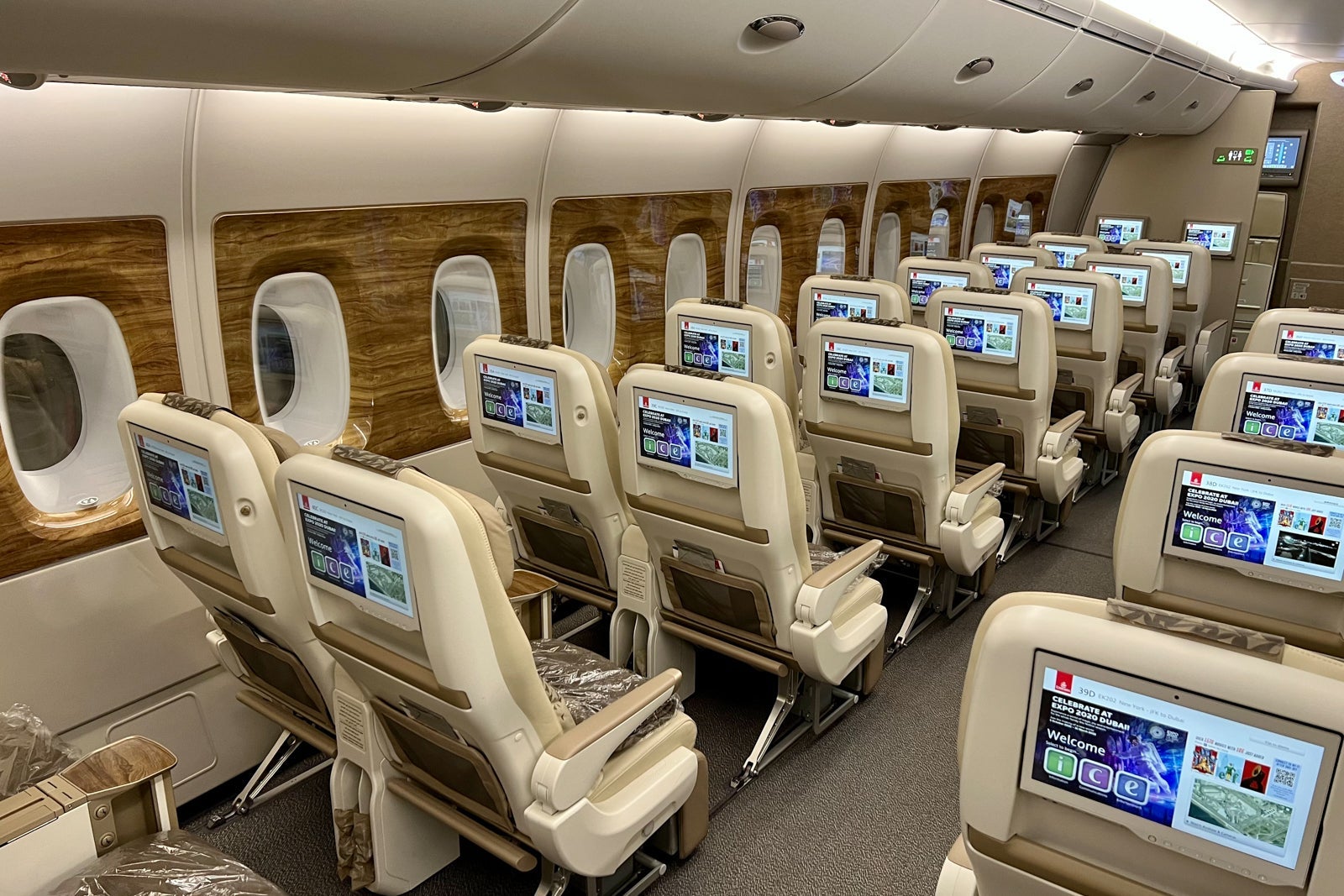 Inside cabin Emirates