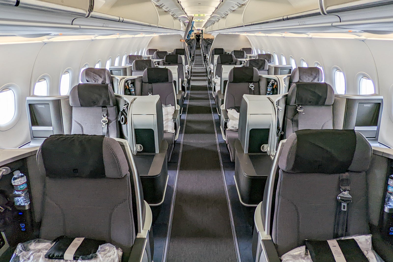 Inside cabin of SAS flight