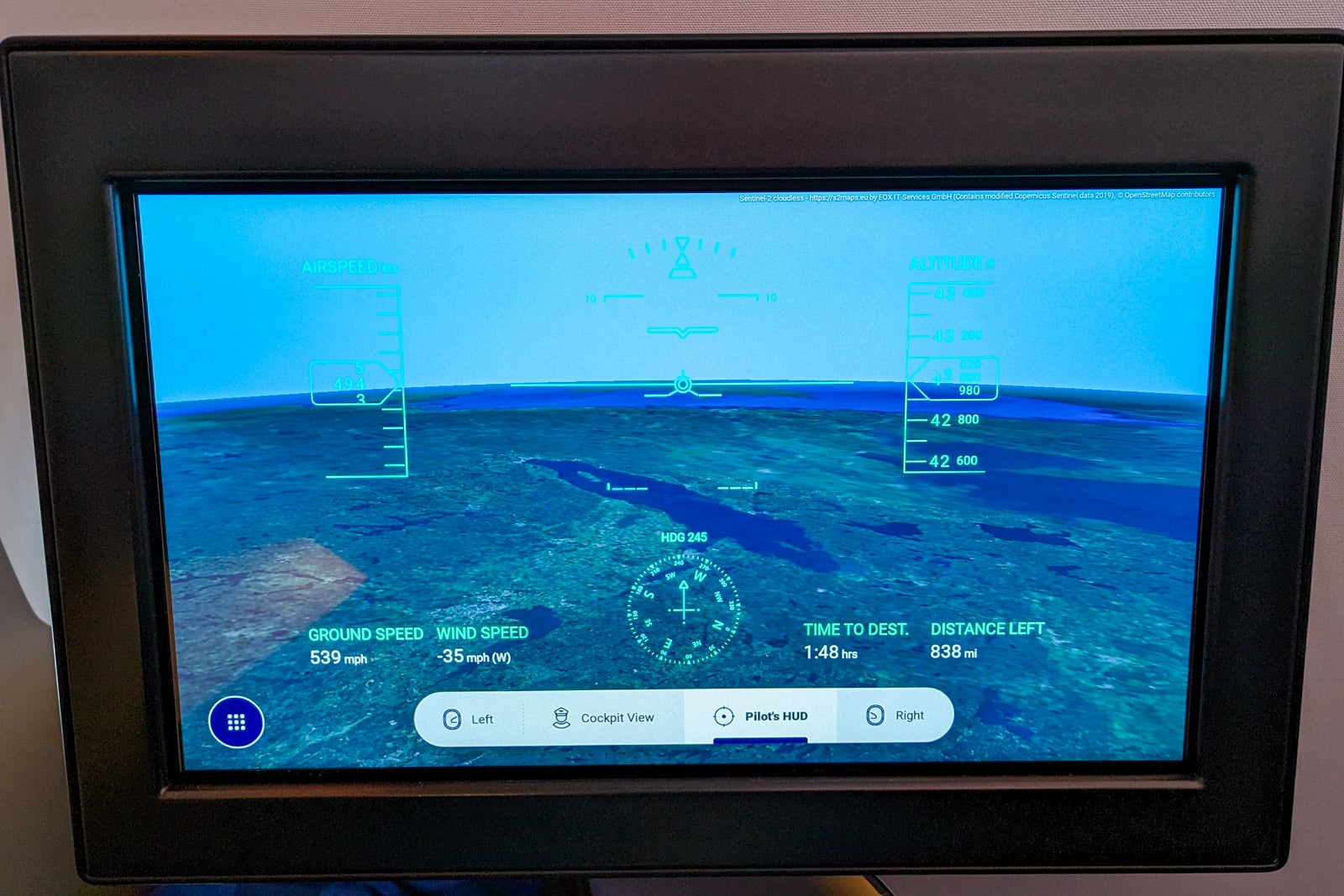 map on screen