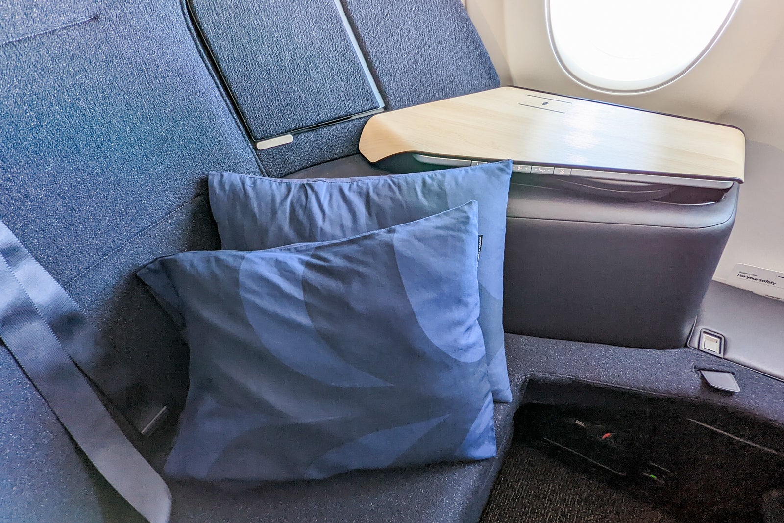 cushions business class seat