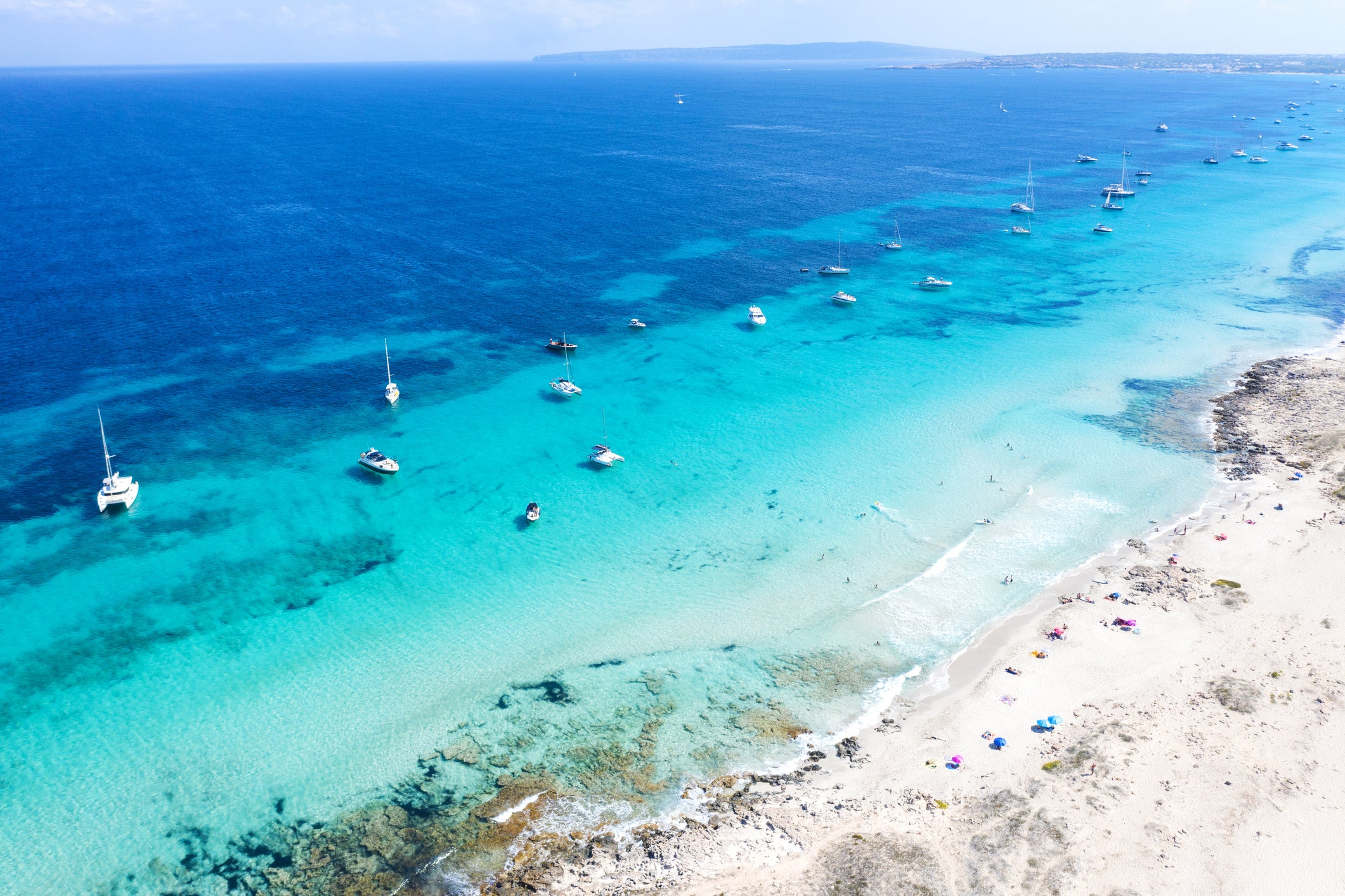 Formentera's white sands