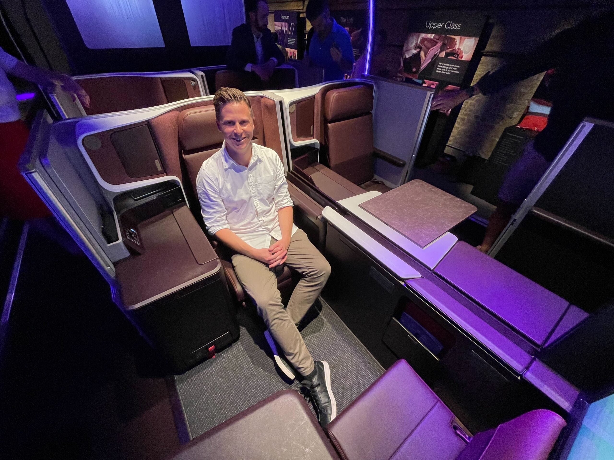 Author aboard the new Virgin Atlantic Airbus A330neo