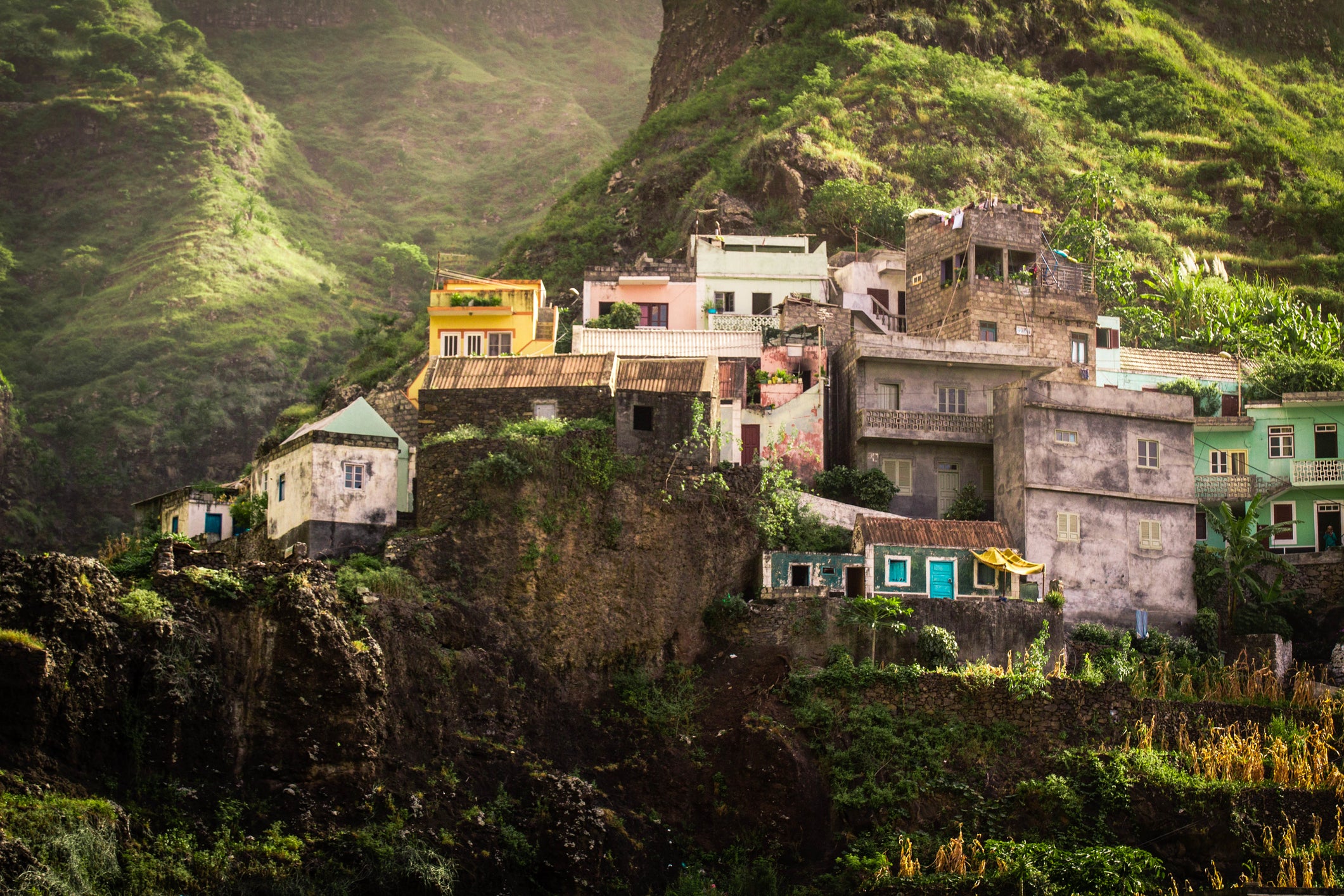cliffside houses