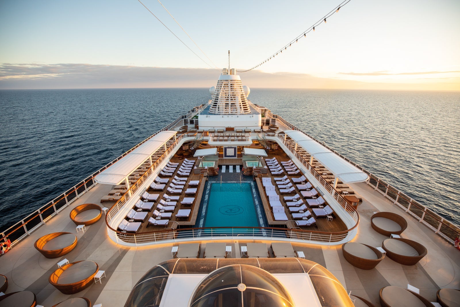 The Most Exciting New Cruise Ships Of 2023   Seven Seas Splendor SPL Pool Deck 