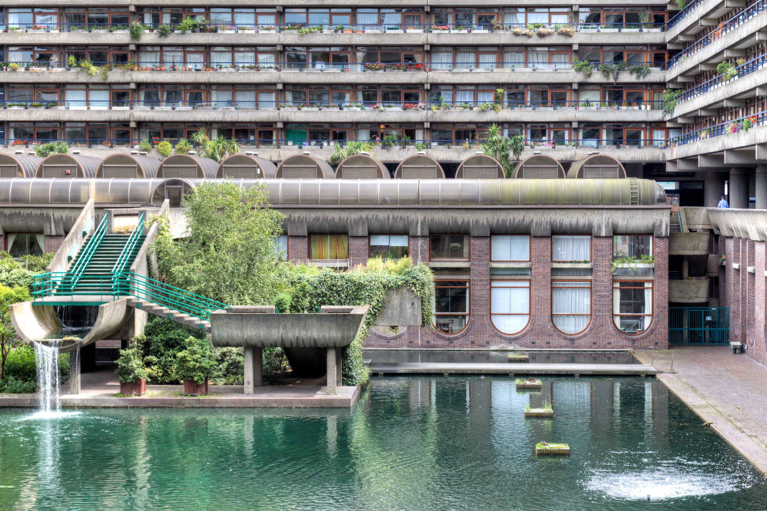The Barbican Estate is an example of Brutalist architecture. 