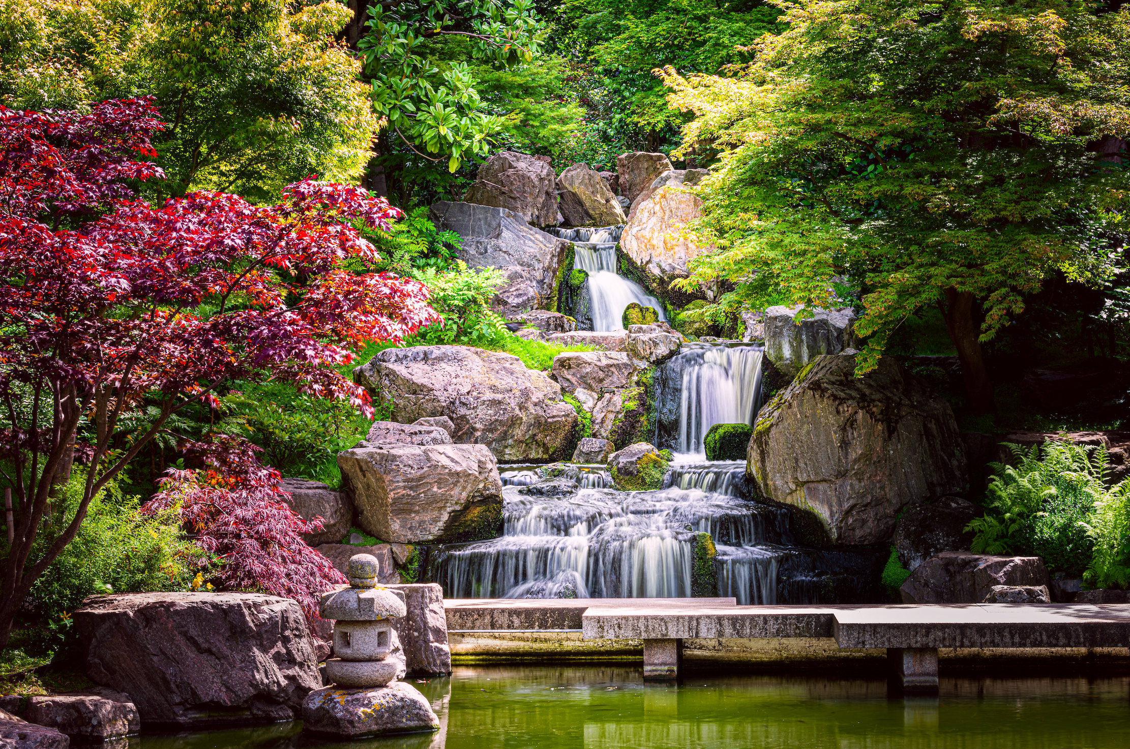 waterfall in park