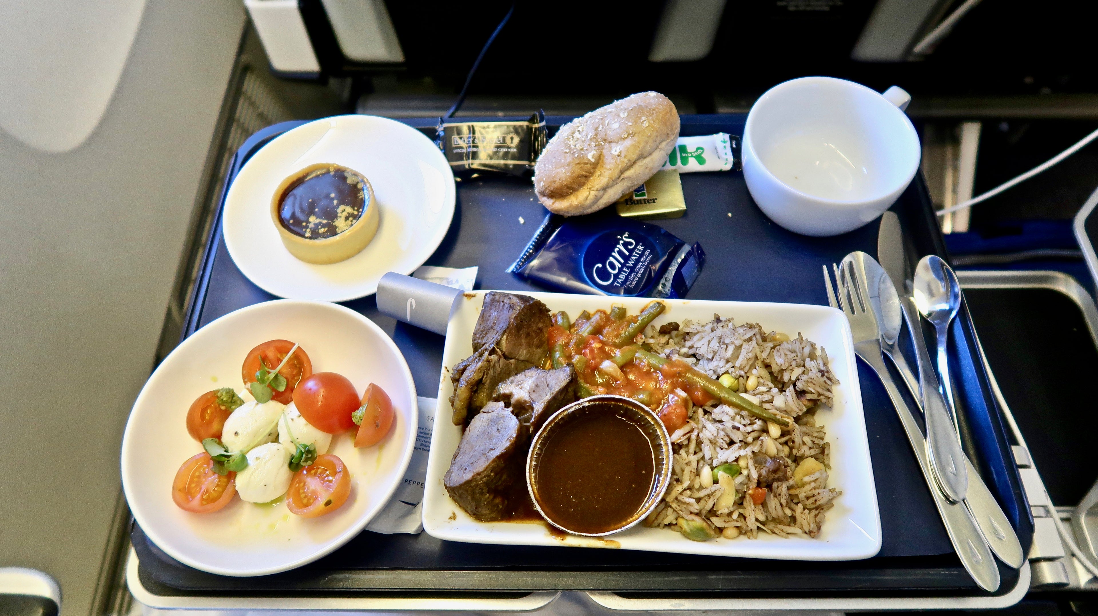 Onboard meal with British Airways