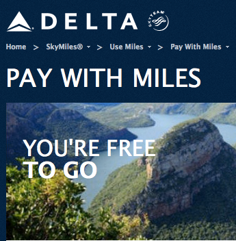 Delta Pay With Miles