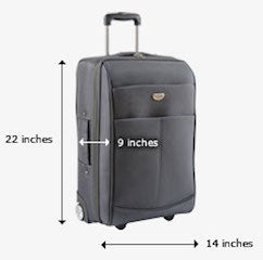 45 linear inches carry on bag
