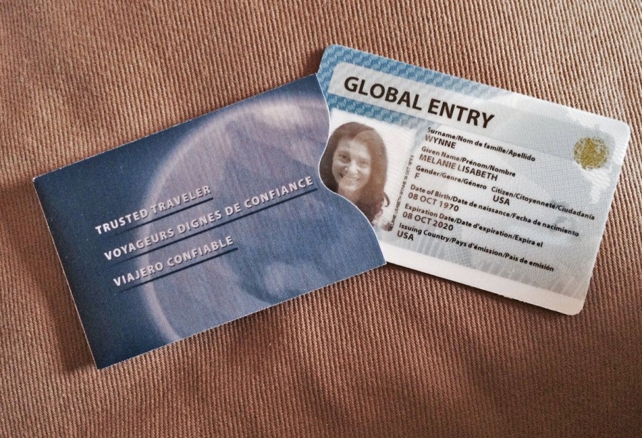 travel cards that pay for global entry
