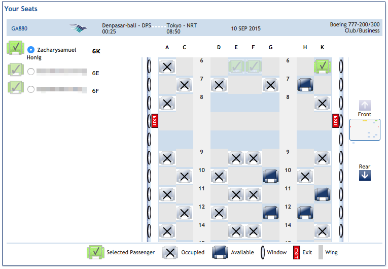 seat assignment meaning in english