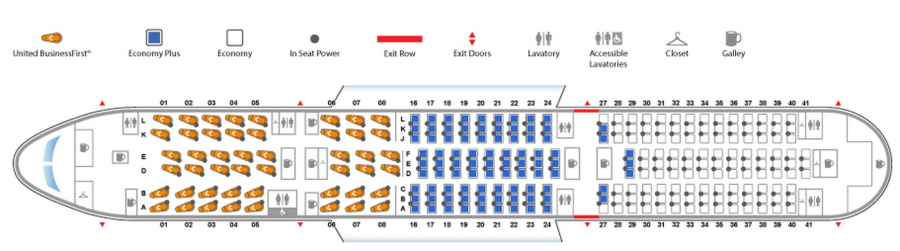 united airlines seat icons