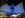 The Hilton Cartagena's blue lights at night let you know you're home.