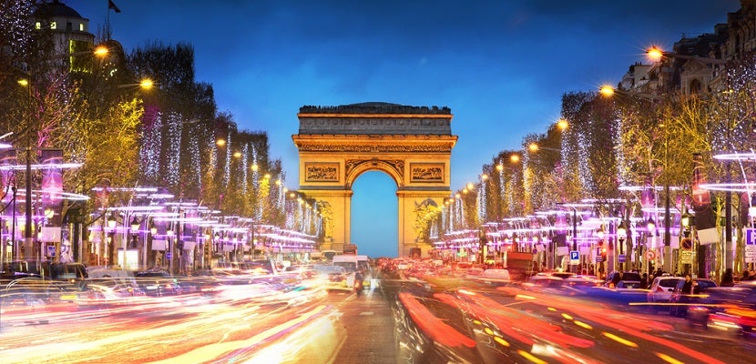 Paris France Arc de Triomphe night featured shutterstock 124132723