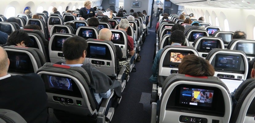 AA 787 economy cabin