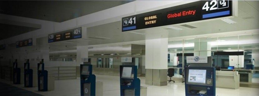 Global Entry kiosks banner