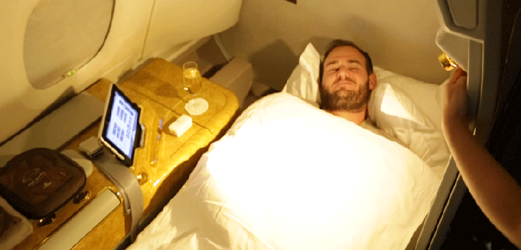 TPGtv: Opulence at 35,000 Feet in Emirates First Class - The Points Guy