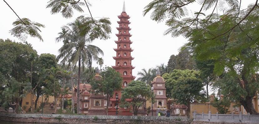 A temple in Hanoi, Vietnam.