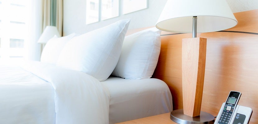 Marriott Delta Vancouver Suites bed featured