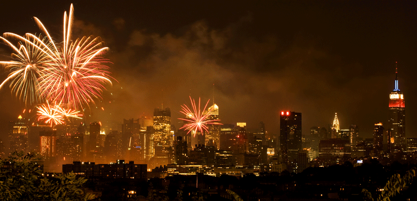 4th of July fireworks in NYC