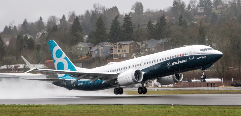 Boeing 737 takeoff featured