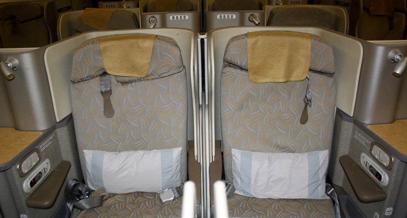 Asiana 777 3E 3F Seat