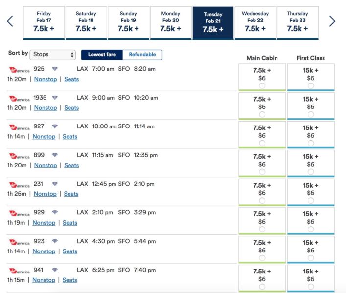 Redeem Alaska Mileage Plan Miles for Virgin America Flights - The ...