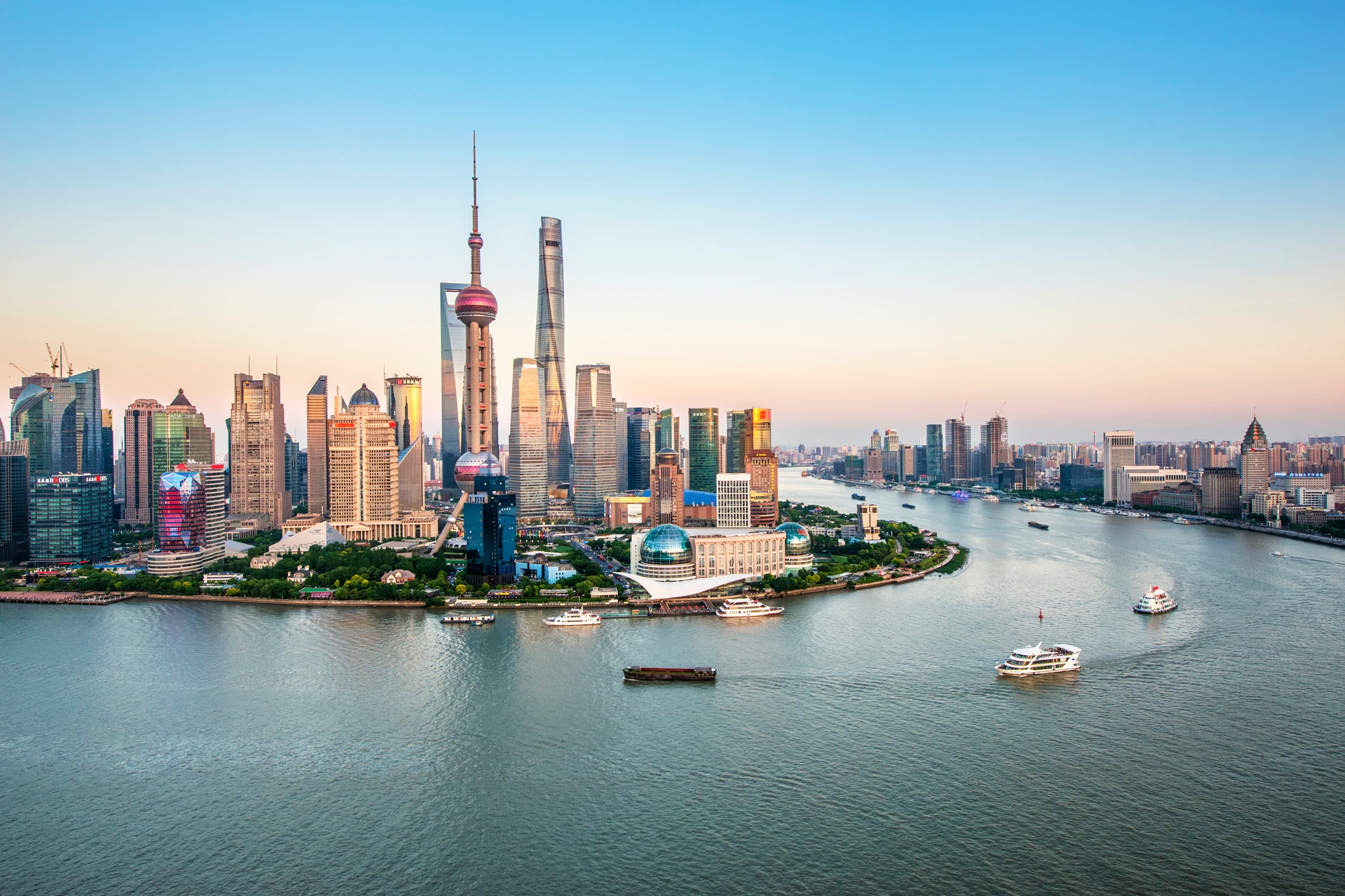 Aerial view of Shanghai