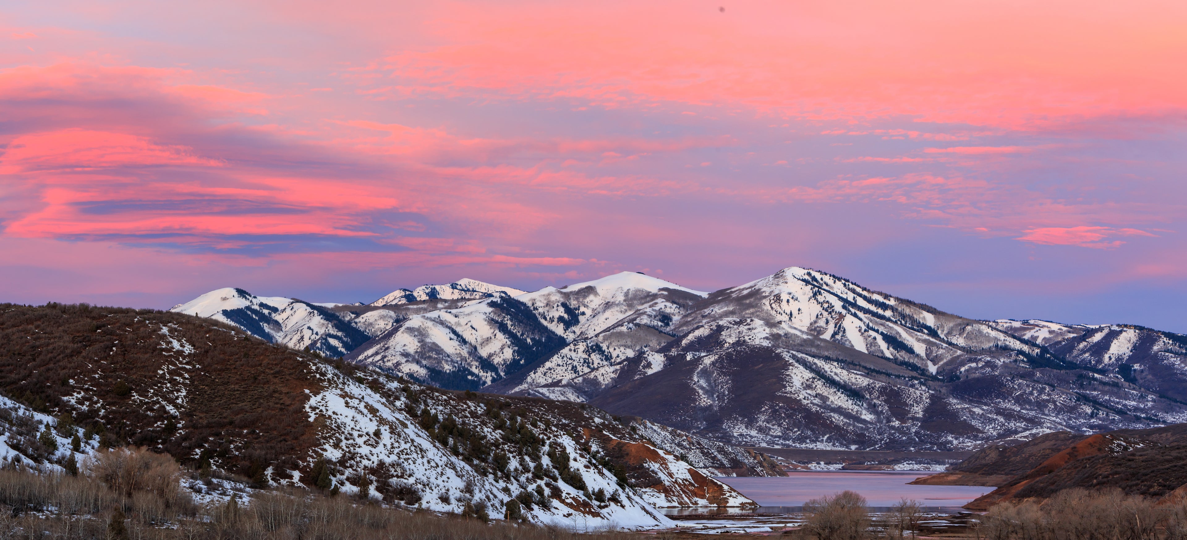 Deer Valley winter sunrise.