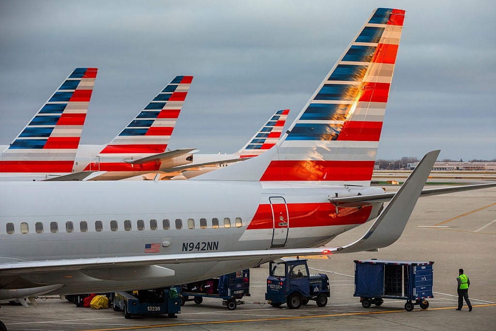 American Airlines Planes at O'Hare