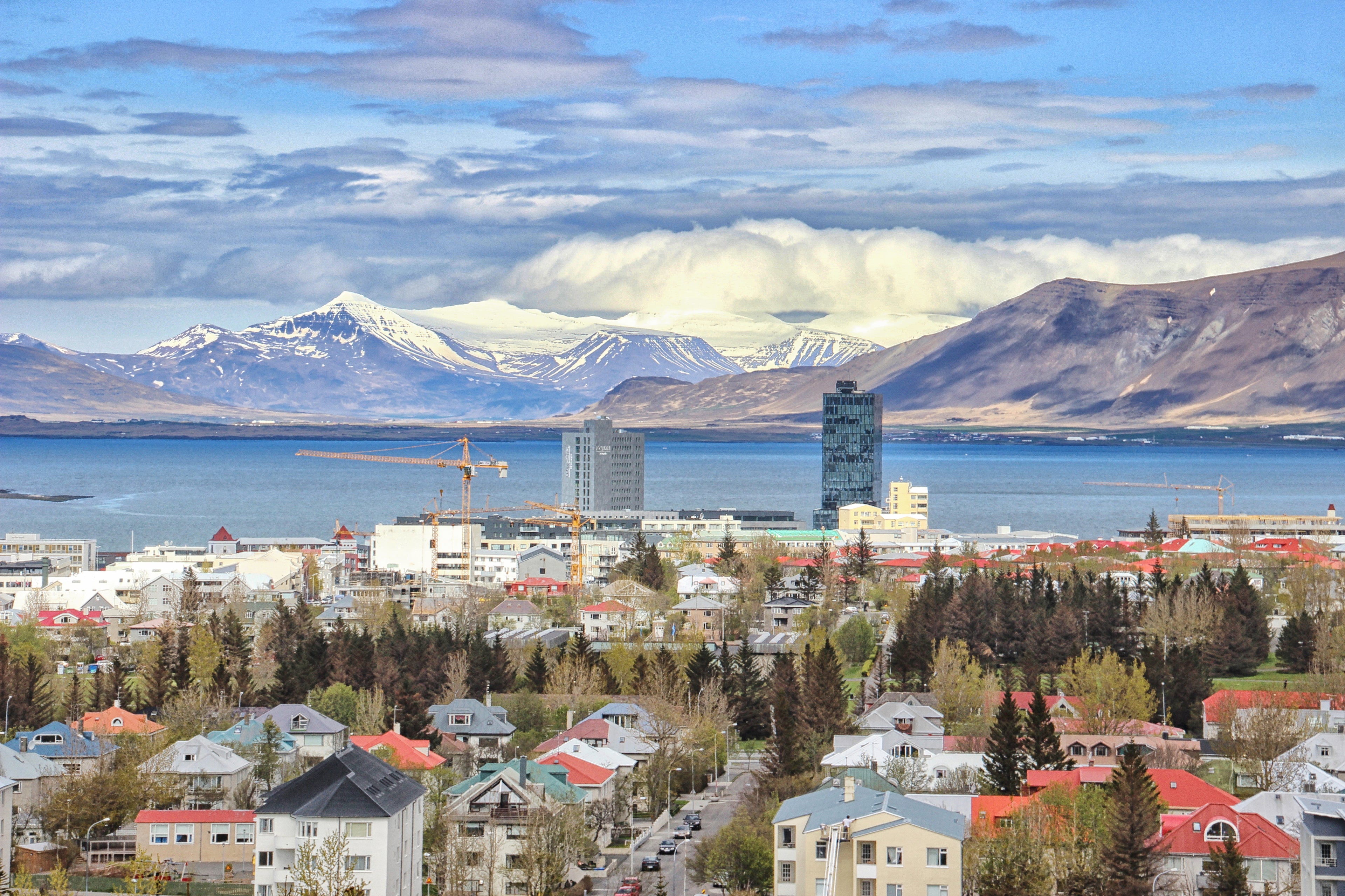 Suburbs of beautiful Reykjavik