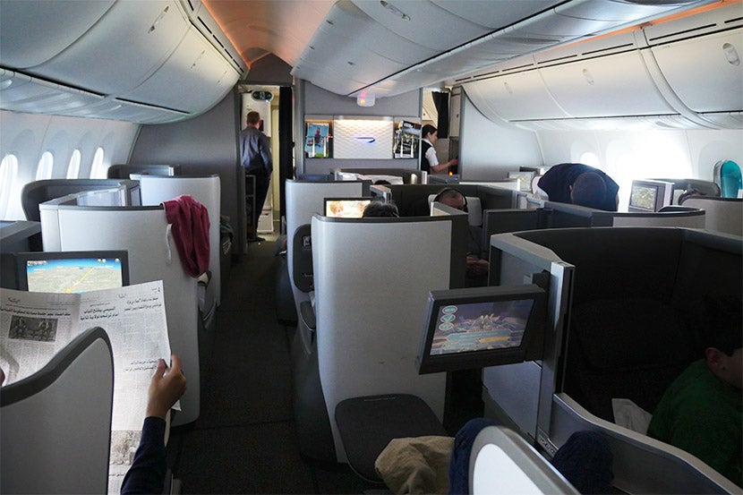 boeing 787 british airways business class