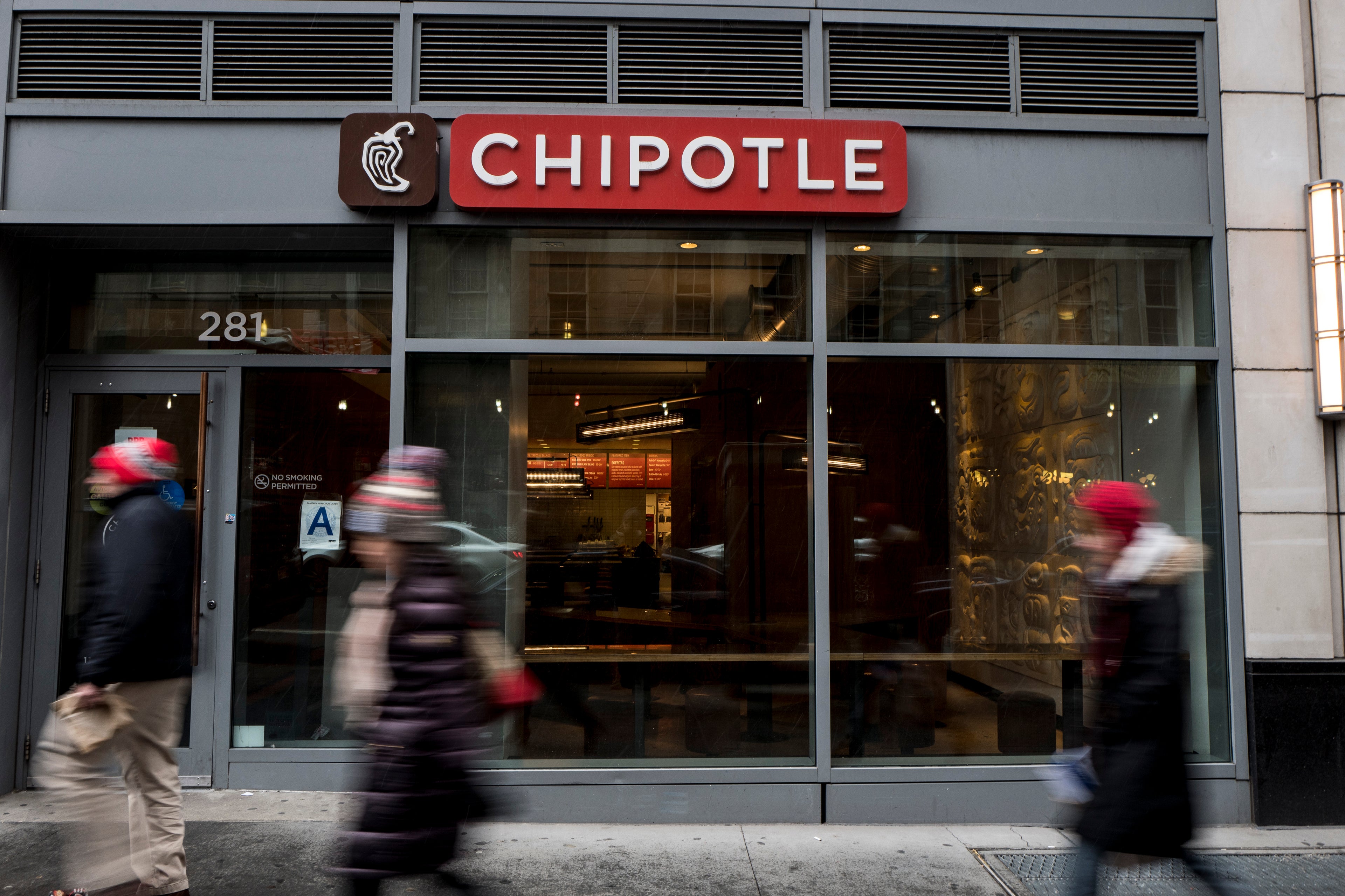 Chipotle store in NYC
