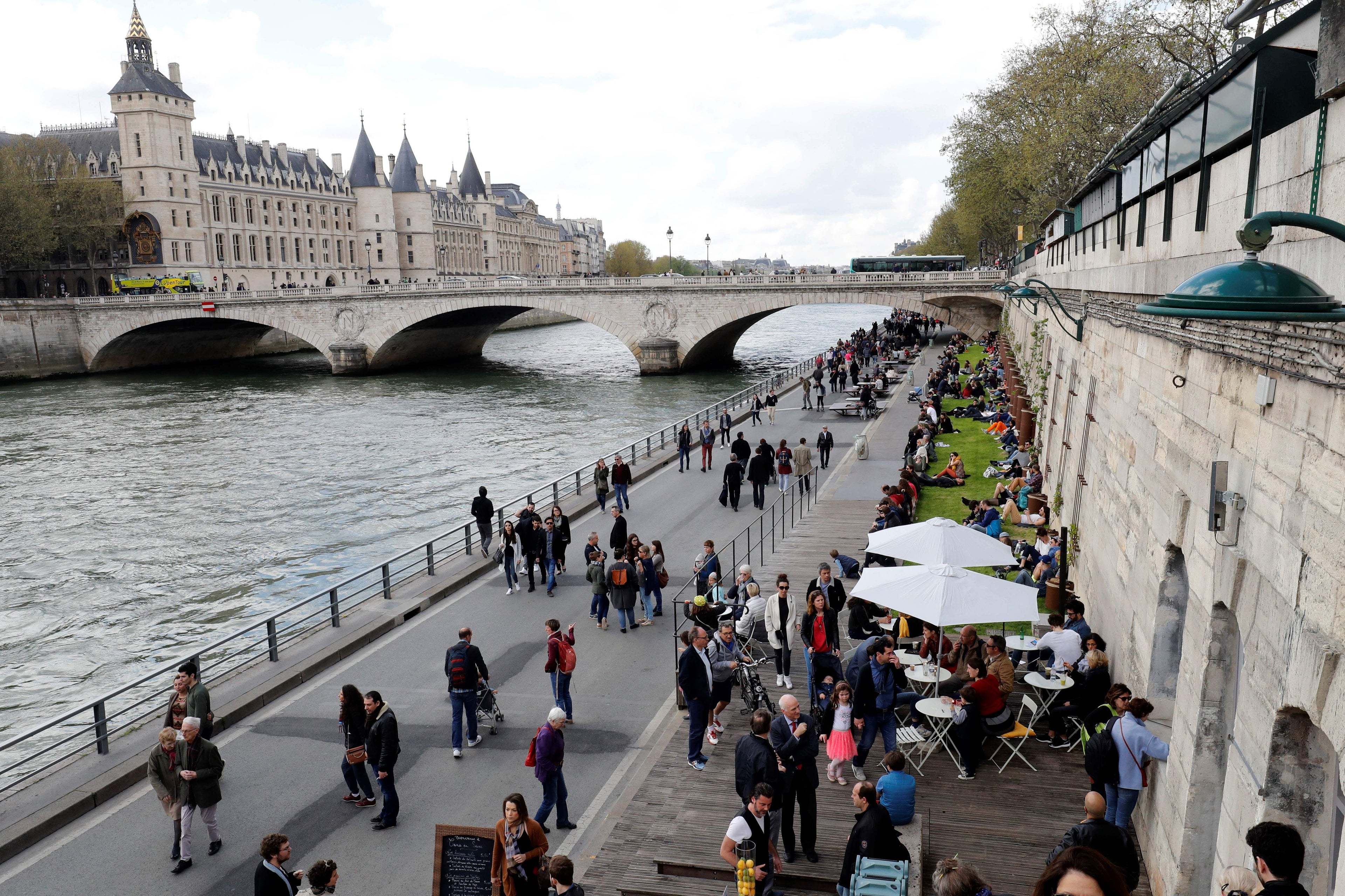 Featured image of the Seine Riverbank courtesy of Francois Guillot via Getty Images.