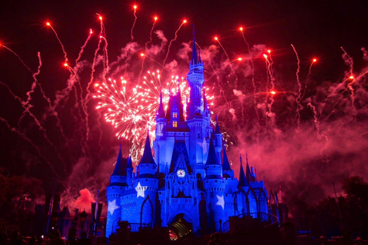Fireworks Over Cinderella's Castle at Disney's Magic Kingdom