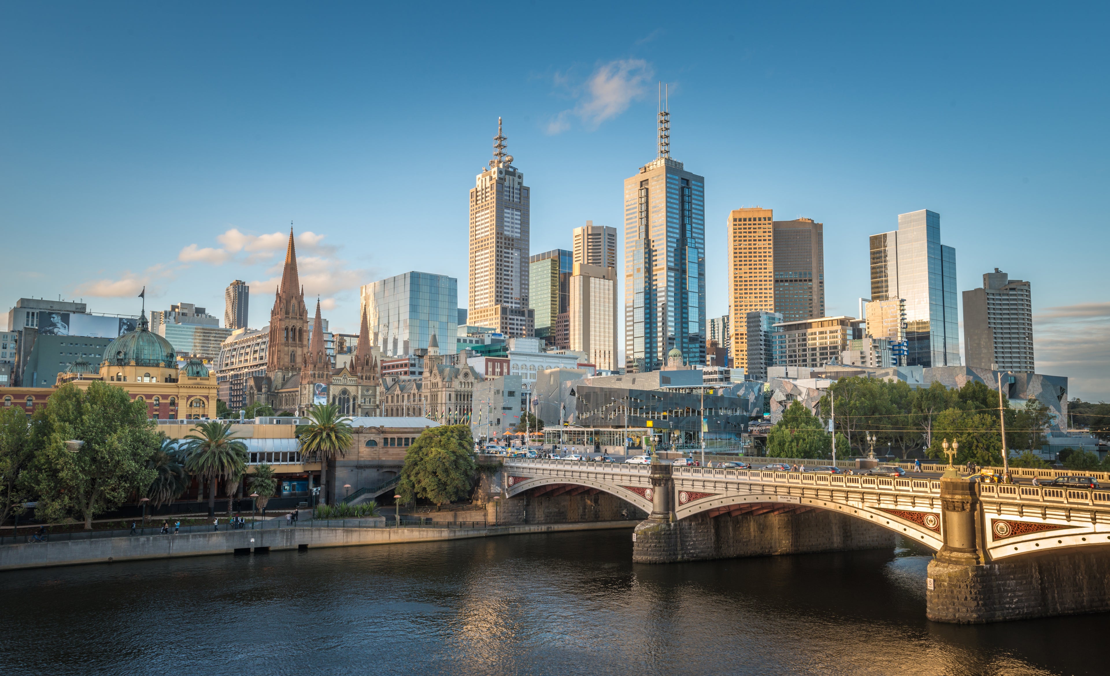 The city of Melbourne, Australia.