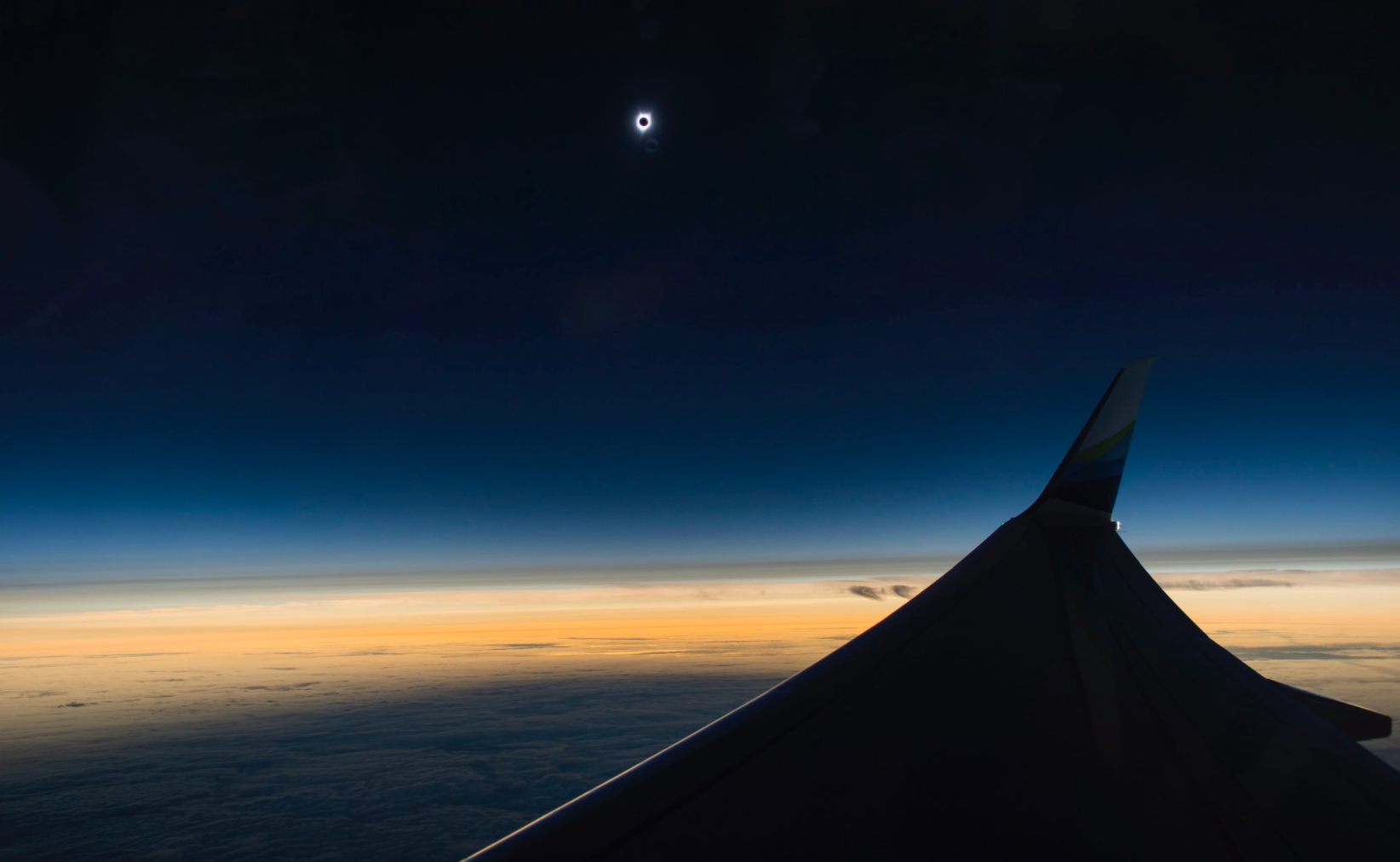 The Best Photos and Videos of the Eclipse From Airplanes The Points Guy