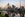 Sao Paulo landmark at dusk. Octavio Frias de Oliveira Stayed Bridge and modern buildings and districts of the skyline.