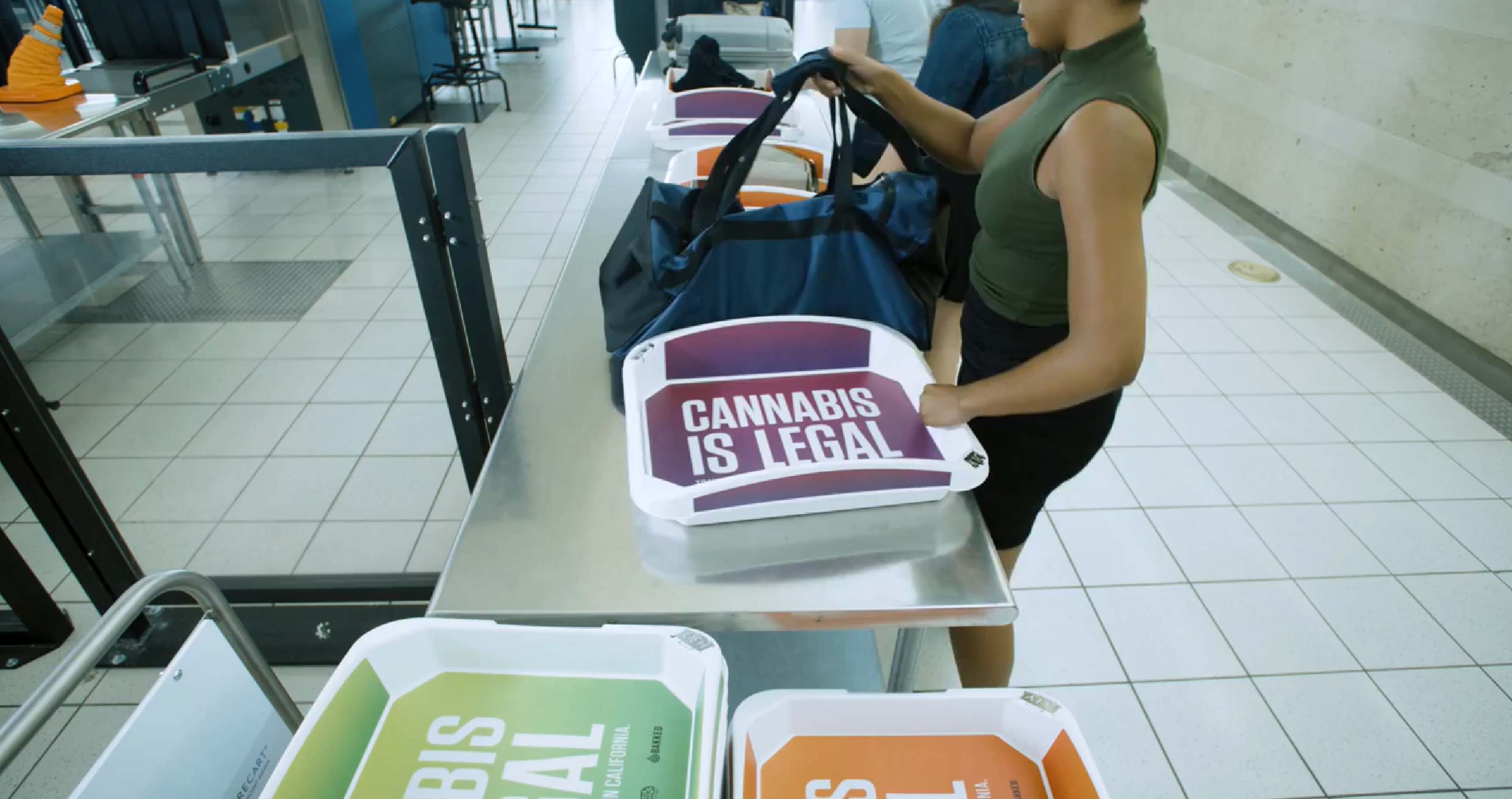 New "Cannabis Is Legal" TSA Bins Being Used in California The Points Guy