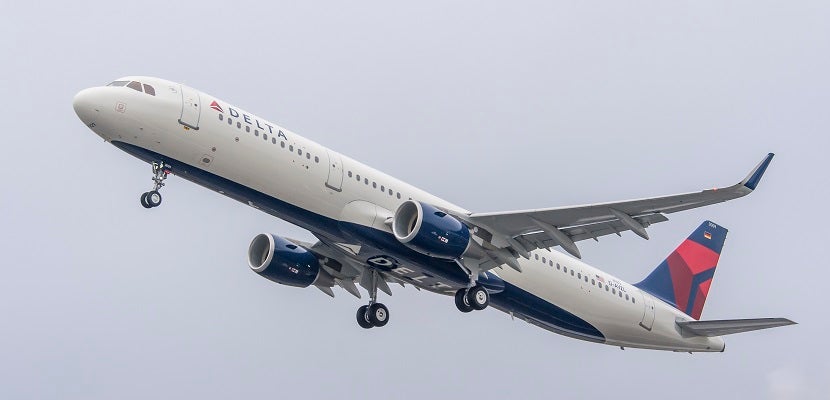 IMG Delta A321 plane taking off featured