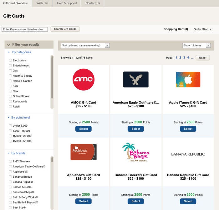 How to redeem points using the BofA Premium Rewards card