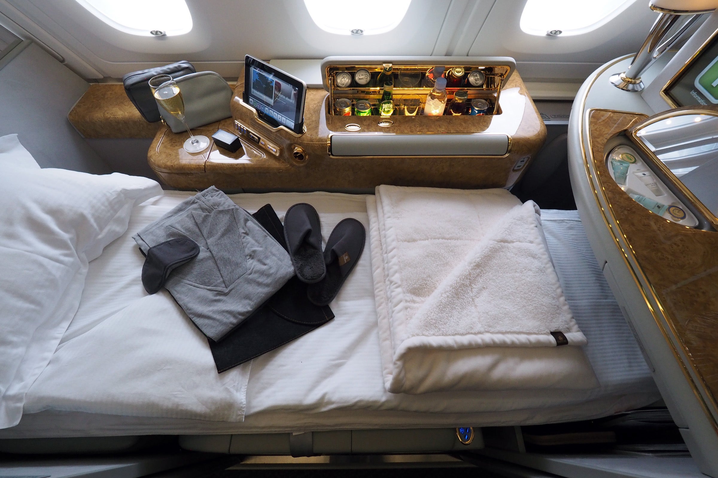 Emirates 100th A380 Tour Economy Business First Class Suites