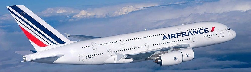 Air France A380 plane aircraft banner