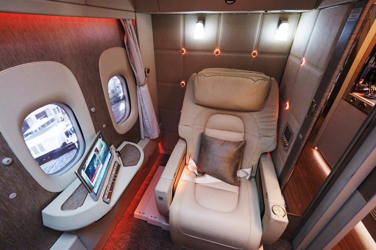 Emirates first-class suite